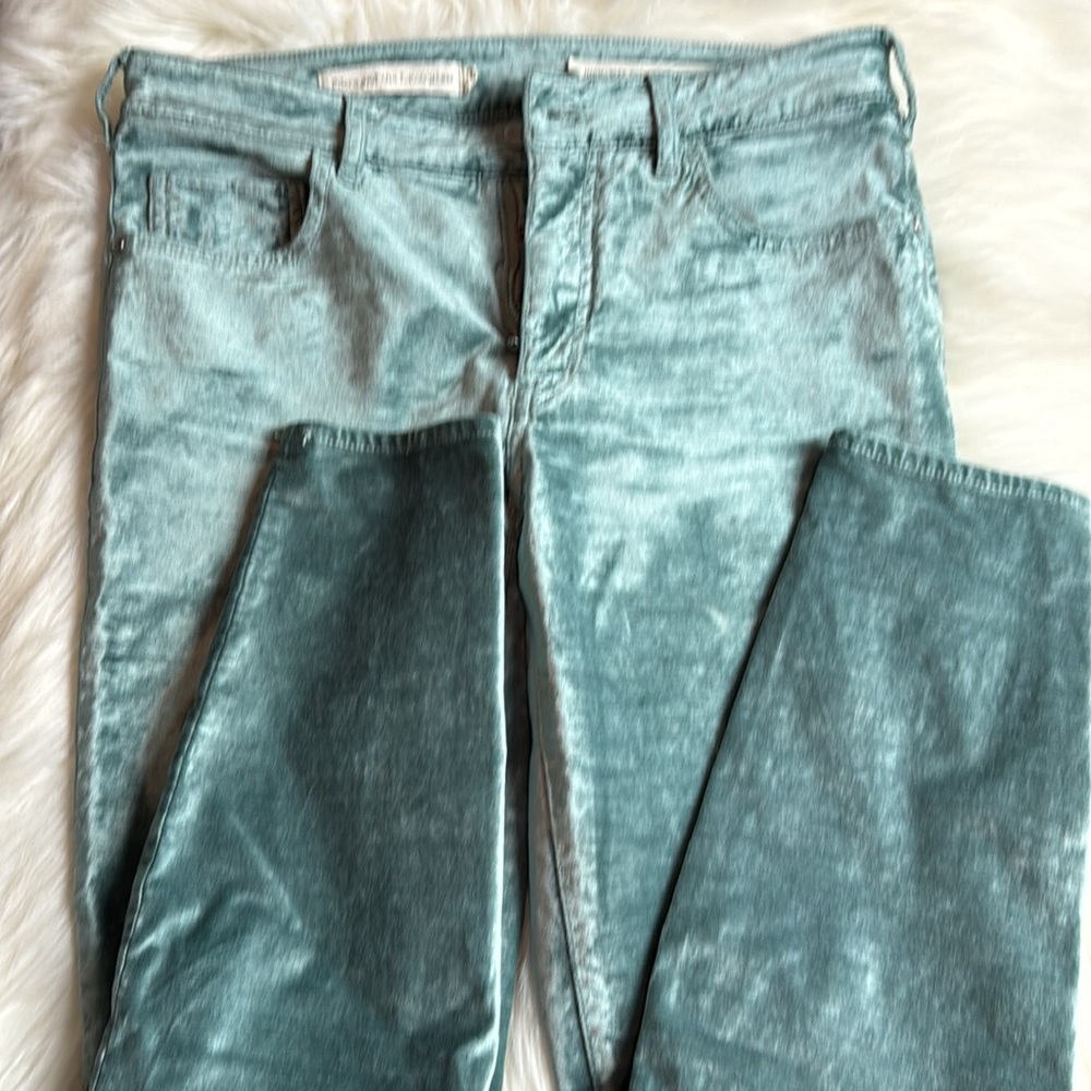 Pilcro and the Letterpress Velvet Stretch High-Rise Skinny Jeans Size 27